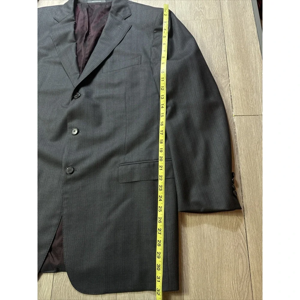 46L Ermenegildo Zegna 15 Milmil 15 Sport Coat Blazer Jacket Men's Gray Saks‎